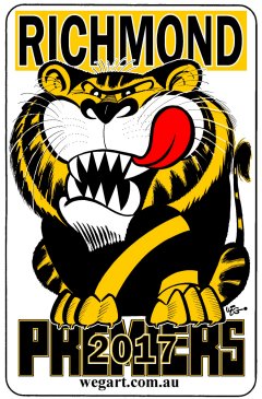 2017 Richmond Tigers Fridge Magnet Includes POST WITHIN AUST